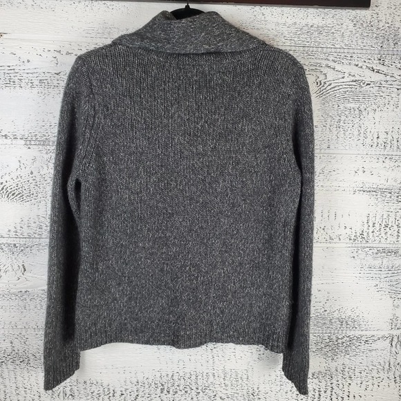 Carole Little Women Wool Blend Collared One Button Closure Sweater Shawl - Picture 7 of 9